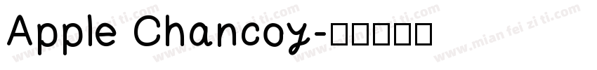 Apple Chancoy字体转换